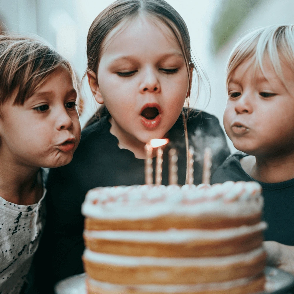 Main Birthday Image with 3 Children Main Birthday Image with 3 Children