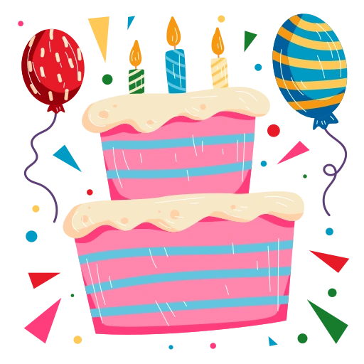 Birthday Sticker Birthday Sticker